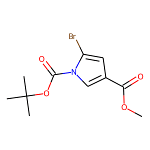 Methyl 5-bromo-1H-pyrrole-3-carboxylate, N-BOC protected