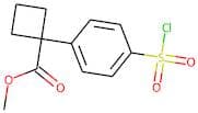 Methyl 1-[4-(chlorosulfonyl)phenyl]cyclobutanecarboxylate