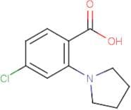 4-Chloro-2-pyrrolidinobenzoic acid