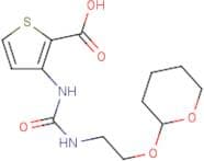 3-[3-[2-(2-Tetrahydropyranyloxy)ethyl]ureido]thiophene-2-carboxylic acid