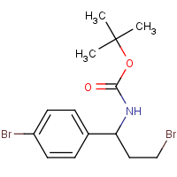 1-(Boc-amino)-3-bromo-1-(4-bromophenyl)propane
