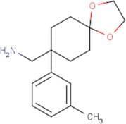 [8-(3-Methylphenyl)-1,4-dioxaspiro[4.5]dec-8-yl]methylamine
