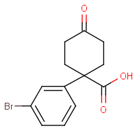 1-(3-Bromophenyl)-4-oxocyclohexanecarboxylic acid