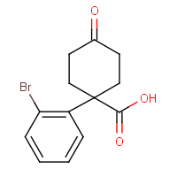 1-(2-Bromophenyl)-4-oxocyclohexanecarboxylic acid