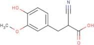 2-Cyano-3-(4-hydroxy-3-methoxyphenyl)propanoic acid