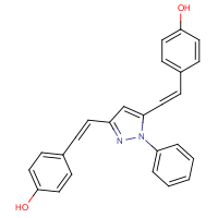 4,4'-[(1-Phenylpyrazole-3,5-diyl)bis(ethene-2,1-diyl)]diphenol