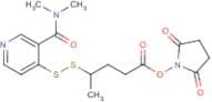 2,5-dioxopyrrolidin-1-yl 4-((3-(dimethylcarbamoyl)pyridin-4-yl)disulfanyl)pentanoate
