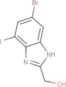 6-Bromo-2-(hydroxymethyl)-4-iodobenzimidazole