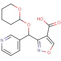 3-[(3-Pyridyl)[(2-tetrahydropyranyl)oxy]methyl]isoxazole-4-carboxylic acid
