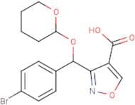 3-[(4-Bromophenyl)[(2-tetrahydropyranyl)oxy]methyl]isoxazole-4-carboxylic acid