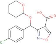 3-[(4-Chlorophenyl)[(2-tetrahydropyranyl)oxy]methyl]isoxazole-4-carboxylic acid