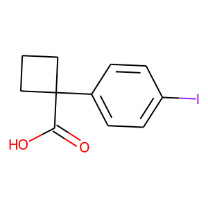 1-(4-Iodophenyl)cyclobutanecarboxylic acid