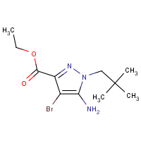 Ethyl 5-amino-4-bromo-1-(2,2-dimethylpropyl)pyrazole-3-carboxylate