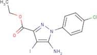 Ethyl 5-amino-1-(4-chlorophenyl)-4-iodo-pyrazole-3-carboxylate