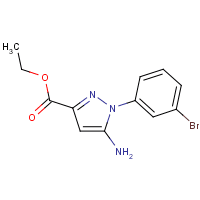 Ethyl 5-amino-1-(3-bromophenyl)pyrazole-3-carboxylate
