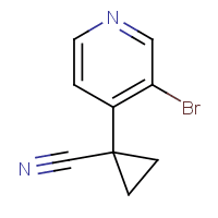1-(3-Bromopyridin-4-yl)cyclopropane-1-carbonitrile