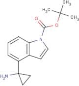 tert-Butyl 4-(1-aminocyclopropyl)-1H-indole-1-carboxylate