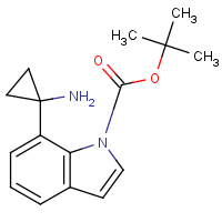 tert-Butyl 7-(1-aminocyclopropyl)-1H-indole-1-carboxylate