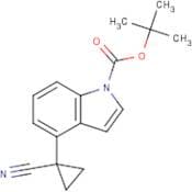 tert-Butyl 4-(1-cyanocyclopropyl)-1H-indole-1-carboxylate