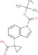 1-(1-(tert-butoxycarbonyl)-1H-indol-4-yl)cyclopropane-1-carboxylic acid