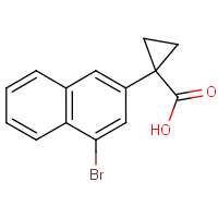 1-(4-Bromonaphthalen-2-yl)cyclopropane-1-carboxylic acid