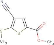 4-Cyano-5-methylsulfanylthiophene-2-carboxylic acid methyl ester
