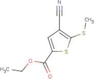 4-Cyano-5-methylsulfanylthiophene-2-carboxylic acid ethyl ester