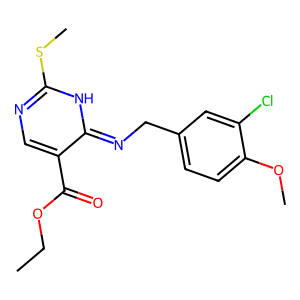 Ethyl 4-[(3-chloro-4-methoxybenzyl)amino]-2-(methylthio)pyrimidine-5-carboxylate