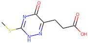 3-(2,5-Dihydro-3-methylthio-5-oxo-1,2,4-triazin-6-yl)propionic acid
