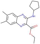 Ethyl 3-(cyclopentylamino)-6,7-dimethylquinoxaline-2-carboxylate
