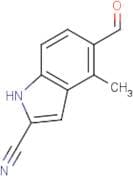 5-Formyl-4-methyl-1H-indole-2-carbonitrile