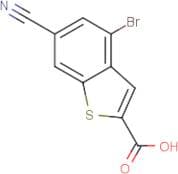 4-Bromo-6-cyanobenzo[b]thiophene-2-carboxylic acid