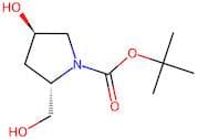 (2S,4R)-4-Hydroxy-2-(hydroxymethyl)pyrrolidine, N-BOC protected