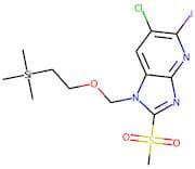 6-Chloro-5-iodo-2-(methylsulfonyl)-1-((2-(trimethylsilyl)ethoxy)methyl)-1H-imidazo[4,5-b]pyridine
