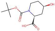 (2S,4R)-4-Hydroxypiperidine-2-carboxylic acid, N-BOC protected