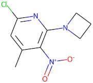2-(Azetidin-1-yl)-6-chloro-4-methyl-3-nitropyridine