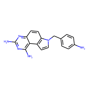 7-(4-Aminobenzyl)-7H-pyrrolo[3,2-f]quinazoline-1,3-diamine