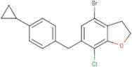 4-Bromo-7-chloro-6-(4-cyclopropylbenzyl)-2,3-dihydrobenzofuran
