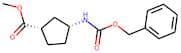 Methyl (1S,3R)-3-aminocyclopentane-1-carboxylate, N-CBZ protected