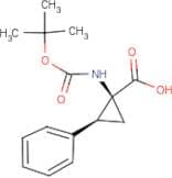 (1S,2S)-1-[(tert-Butoxycarbonyl)amino]-2-phenylcyclopropanecarboxylic acid