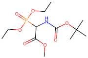 Methyl 2-((tert-butoxycarbonyl)amino)-2-(diethoxyphosphoryl)acetate