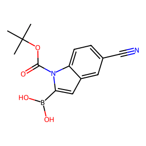 5-Cyano-1H-indole-2-boronic acid, N-BOC protected