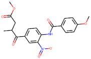 Methyl 4-{4-[(4-methoxybenzoyl)amino]-3-nitrophenyl}-3-methyl-4-oxobutanoate