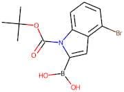4-Bromoindole-2-boronic acid, N-BOC protected