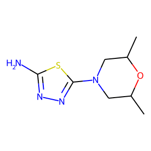 2-Amino-5-(2,6-dimethylmorpholin-4-yl)-1,3,4-thiadiazole
