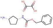 (1R,3S)-Cyclopentane-1,3-diamine oxalate, 1-CBZ protected