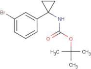 1-(3-Bromophenyl)cyclopropan-1-amine, N-BOC protected