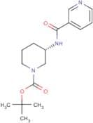 (3S)-3-{[(Pyridin-3-yl)carbonyl]amino}piperidine, N1-BOC protected