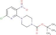 4-(6-Chloro-3-nitropyridin-2-yl)piperazine, N1-BOC protected
