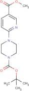 4-[5-(Methoxycarbonyl)pyridin-2-yl]piperazine, N1-BOC protected